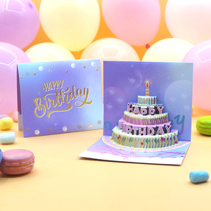 Biglietto d'<span class=keywords><strong>Auguri</strong></span> 3D Valsen 'Buon <span class=keywords><strong>Compleanno</strong></span>' in Carta Patinata, Design Torta Pop-Up, <span class=keywords><strong>Auguri</strong></span> Appassionati, Finitura Lucida, Busta Inclusa - Product Image 5