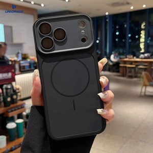 UNIGRACE Luxury Hard PC TPU Skin Feel Frosted Magnetic Phone <strong>Case</strong> Lens Protection Covers for iPhone <strong>17</strong> 16 15 14 <strong>Pro</strong> <strong>Max</strong> <strong>Cases</strong> - Product Image 2