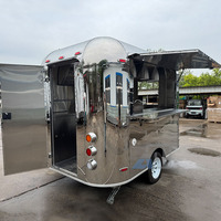 Remorque alimentaire compacte de 3 m avec équipement, camion-remorque de restauration, cuisine mobile, remorque de vente au détail pour café, snacks et aliments