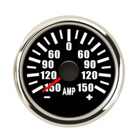 Ampèremètre marin 52 mm étanche analogique, jauge AMP +/-150A 9-32V pour bateau, yacht, navire, panneau de commande