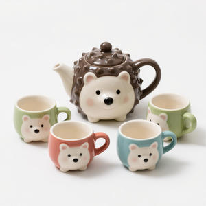 Maceta de cerámica con forma de erizo, maceta con tema de animales con Personalización completa (tamaño/color/drenaje) - Product Image 6