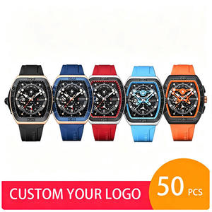 50 Piezas de Relojes de Pulsera para Hombre, Marca Original Curren 8443, con Logotipo Personalizado OEM, Reloj de Lujo a la Moda, Resistente al Agua, con Calendario - Product Image 1