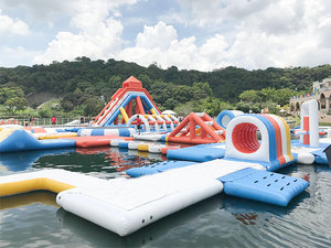 Offre Spéciale 36x19m qualité géante garantie de 5 ans parc aquatique flottant gonflable personnalisé Aquapark - Product Image 2