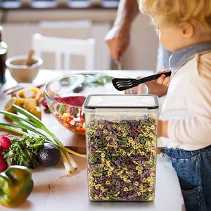 Contenitori per Alimenti <span class=keywords><strong>Rio</strong></span> 5.2L, Set da 4 Pezzi, Extra Grandi, Alti, Ermetici, Senza BPA, Impilabili, Adatti al Congelatore, Riutilizzabili, per Conservazione Alimenti e Organizzazione Desktop - Product Image 3