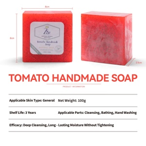 Nhãn Hiệu Riêng Làm Trắng Cà Chua Xà Phòng Thanh Sáng Dầu Ô Liu Vitamin C Handmade Xà Phòng <span class=keywords><strong>100G</strong></span> Tắm Xà Phòng - Product Image 2