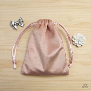 Custom Logo Printing Small Velvet Jewelry Packaging Luxury Drawstring <b>Bag</b> <b>Gift</b> Perfume Pouch - Product Image 3