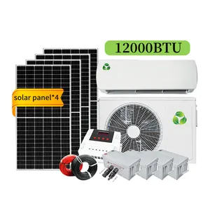 TUNTO DC Solar Air Conditioner Heat Pump 9K 12K 18K 20K 24K 36K single split type air conditioner by solar powered