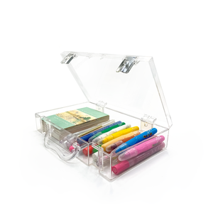 Abs Plastic Storage Case Stackable Storage Box Ps Parts Organizer with lid and handle