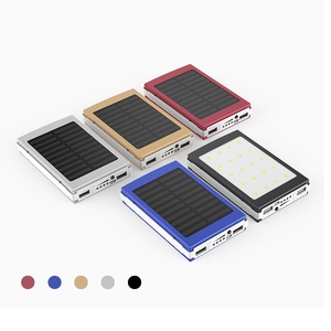 2024 mới năng lượng mặt trời ngân hàng điện 20000mAh bên ngoài pin dự phòng kép USB năng lượng mặt trời sạc di động cho <span class=keywords><strong>iPhone</strong></span> - Product Image 3