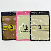 Élégantes Écharpes Aysila : Emballage Réutilisable, Sacs Ziplock en PET/CPP Anti-Poussière et Imperméables pour Hijabs et Châles, Personnalisables
