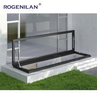 ROGENILAN-Fenêtres de toit électriques en aluminium à haute étanchéité, design rétractable, type coulissant, puits de lumière pour accès aux escaliers de toit