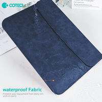 COTECi 13 13.6 14 15 15.3 16 pouces, housse d'ordinateur portable fine, magnétique, imperméable, en cuir PU, housse d'ordinateur portable en cuir vegan, pour macbook