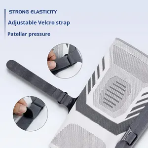 Erkekler kadınlar için ayarlanabilir spor diz pedleri neopren koşu bisiklet spor atlama halat Badminton Patella ortak sıcaklık - Product Image 6