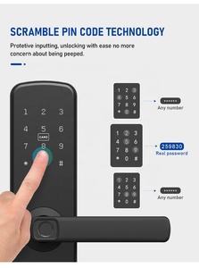 Keyplus创新价格优惠智能锁指纹门与Alexa连接，适用于前门，Tt锁数字智能锁 - Product Image 4