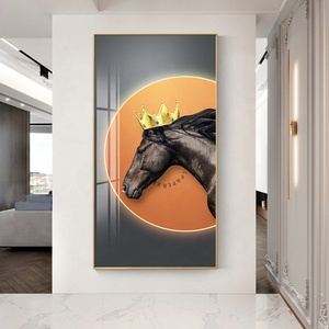 Aluminum Alloy 5d Decorative Diamond Crystal Porcelain <strong>Painting</strong> for <strong>Horse</strong> - Product Image 2