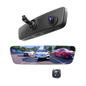 4K Mirror Dash Cam Streaming Media 170 Degree Wide Angle G-sensor Dash Cam App Control <strong>Parking</strong> Monitor Mirror <strong>Dashcam</strong> - Product Image 2