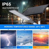 Lampe solaire de rue autonome KCD à angle réglable 12v DC blanc chaud CE RoHS tout en un 100w 200w 300w 400w 500w LED