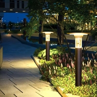 SMD2835 Güneş Enerjili LED Sütun Lambası Alüminyum+PC 3500K Sıcak Beyaz Su Geçirmez IP54 5m² Aydınlatma 3 Yıl Garantili
