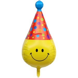 Palloncini in Alluminio a Forma di Torta con Design Smiley per Decorazioni di Compleanni, Matrimoni e Feste, Forniture all'Ingrosso - Product Image 5