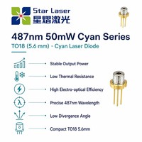 Diode laser verte personnalisée SHARP 488nm 50mW TO-18 5,6mm Stylo laser PPT GH04V01A2GC
