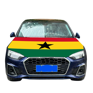Funda para Capó de Coche con Bandera Nacional de Ghana, Funda para Motor de Coche con Bandera, Venta Directa de Fábrica, Tela de Poliéster - Product Image 5
