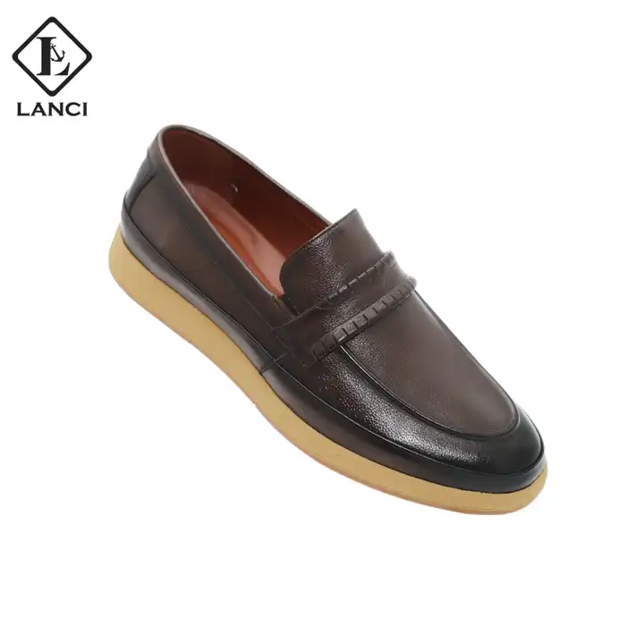 Factory Discount Custom Genuine Leather mens shoes loafers casual casual leather loafers shoes for men on m.alibaba.com