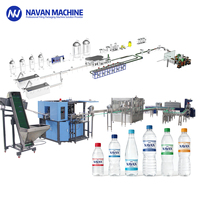 Ligne de production d'eau en bouteille PET entièrement automatique 2500-36000BPH certifiée CE, pompe de remplissage d'eau potable haute performance