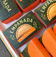 Boîtes à empanadas personnalisées avec logo, boîtes à sauce, boîtes à emballage pour empanadas, emballages spéciaux pour collations