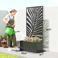 Support de plantes en métal, jardinière verticale pour plantes grimpantes, écran d'intimité, résistant à la rouille, imperméable pour jardin, cour, balcon