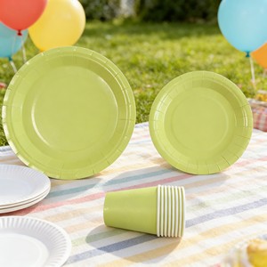 DAMAI - Vajilla de Papel de Color Sólido para Fiestas, Juego de Vajilla Desechable de Color Liso, Platos de 7 y 9 Pulgadas, Vasos de Papel, Servilletas - Product Image 3