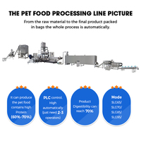 Machine extrudeuse d'aliments pour animaux de compagnie, extrudeuse à double vis pour la fabrication d'aliments pour chiens avec moteur, acier inoxydable de qualité alimentaire