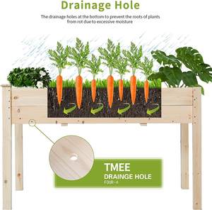 Grand lit de jardin de légumes en bois de bambou, paysage extérieur, plantation de fleurs surélevées, offre spéciale 2022 - Product Image 3