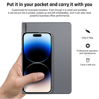 Mini ordinateur portable 8 pouces FHD écran tactile, écran tactile rotatif à 360 degrés, 2 en 1, Wifi6, ordinateur portable convertible mini yoga
