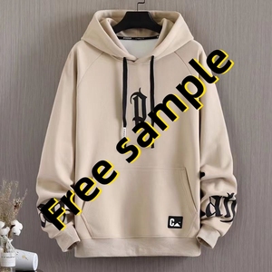 Free Sample Oversized Heavyweight High Quality 100% Cotton Luxury <b>Thick</b> Cotton Quality Men's Hoodies - Product Image 2