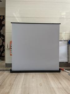 Pantalla de Proyector Portátil, Plegable, con Carcasa de Aluminio, 110 Pulgadas, 16:9, para Películas en Interiores y Exteriores, Blanco Mate Gris, Pantalla Completa - Product Image 1