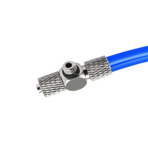 Mini joints à vis à torsion rapide <span class=keywords><strong>PB</strong></span> pneumatique en forme de T filetage moyen M3 M5 M6 raccords de tuyau d'air à une touche connecteur de Tube enfichable - Product Image 6