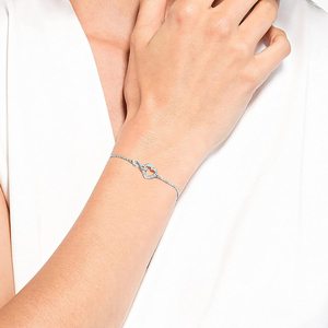Colección Hyperbola, Pulsera de Cadena y Eslabones de Aleación de Zinc con Cristales y Diamantes de Imitación - Regalo - Product Image 5