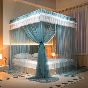 Nouvelle <span class=keywords><strong>moustiquaire</strong></span> de lit carrée de style princesse, romantique, de rêve, européenne, avec support - Product Image 4