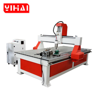 Machine de gravure sur bois CNC 3D haute précision à prix compétitif, 1300x2500mm, avec pompe et boîte de vitesses