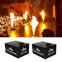 Machine à feu à effet de flamme au propane à gaz de scène disponible 2 ou 4 canettes Dmx LPG Firebolt Thrower pour Party Club Concert Disco