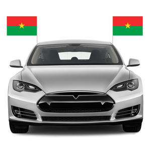 ธงหน้าต่างรถผ้าโพลีเอสเตอร์12X18ธงตกแต่งพร้อมก้านพลาสติกทำจากโพลีเอสเตอร์ออกแบบได้ตามต้องการ - Product Image 4