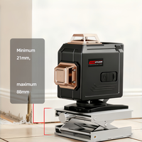 Nouveau niveau laser vert industriel en gros avec base rotative intégrée, infrarouge, haute précision, auto-nivelant électronique 3 points, lithium