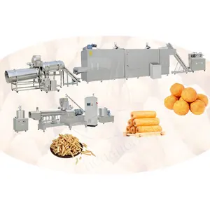 OCEAN Food Product Pet Treats Rice Make Machine Corn Puff Snack Process Line for Small Business Indian
