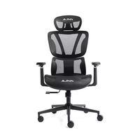 Chaise de bureau ergonomique professionnelle à dossier haut, pivotante, confortable et réglable en hauteur, chaise de direction en nylon