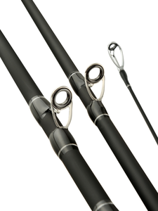 Canne à pêche Super Rigide à Manche Droit en Carbone MH H <span class=keywords><strong>Double</strong></span> Pointe 95cm Longueur Réduite Light Thunder Black Medium Fast Eva - Product Image 3
