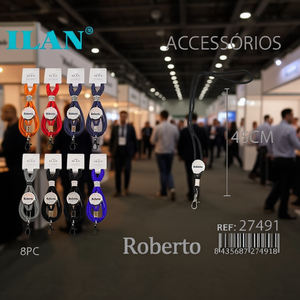 Set di 8 Accessori Personalizzati Ilan Roberto con Cordino da 45Cm - Product Image 2