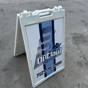 ป้ายโฆษณาพับได้แบบ A-Frame ปรับแต่งได้ สองด้าน เป็นมิตรกับสิ่งแวดล้อม ถอดประกอบได้ ใช้ได้ทั้งภายนอก/ภายใน เติมน้ำได้ พลาสติกแบบพกพา - Product Image 2
