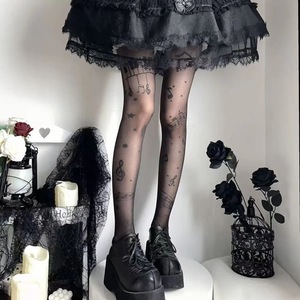 Sweet Note Pantyhose Sheer 0D Musical Print Tights For Lolita Fashion Four Seasons Wear - Product Image 5