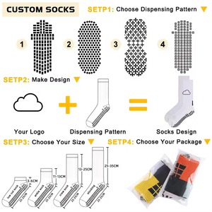 Design Custom Pure Color Grip <b>Socks</b> Thickened Non-Slip Leg Pads Compression Sleeve <b>Long</b> Soccer Grip <b>Socks</b> High Quality Wholesale - Product Image 6