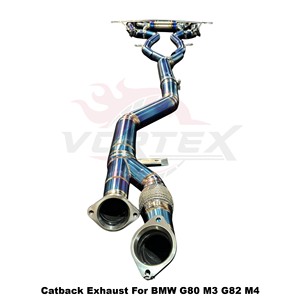 ท่อไอเสียแบบ Catback วาล์วควบคุมความยาวเท่ากัน Vortex Blue Titanium สำหรับ BMW M3 G80 M4 G82 S58 3.0T ปี 2021-2026 ชุดระบบปรับแต่งแบบติดตั้งได้โดยตรง - Product Image 3